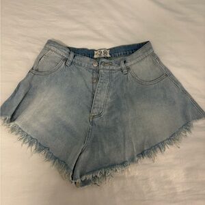 Free people flair Jean shorts